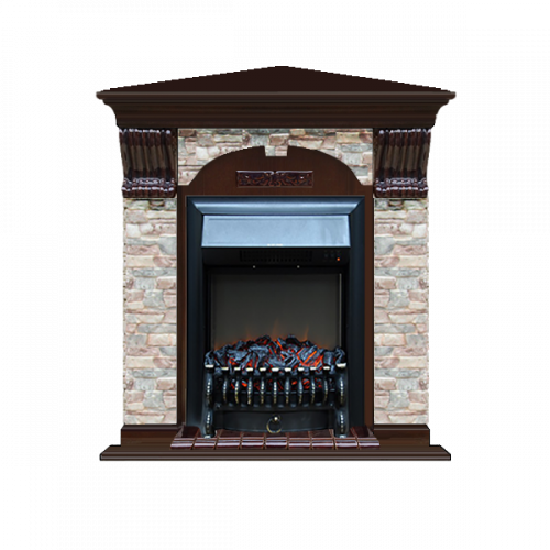 Арочный Грот цветной угловой (дуб)+Fobos Black