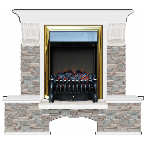 Бостон К Грот цветной (белый)+Fobos Brass