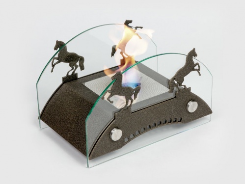 Настольный биокамин Lux Fire "Графский мост" S Бронза