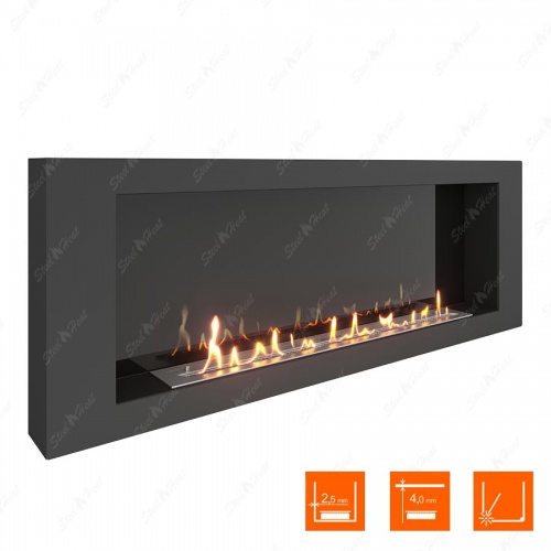 Биокамин SteelHeat WALL 1500 стемалит