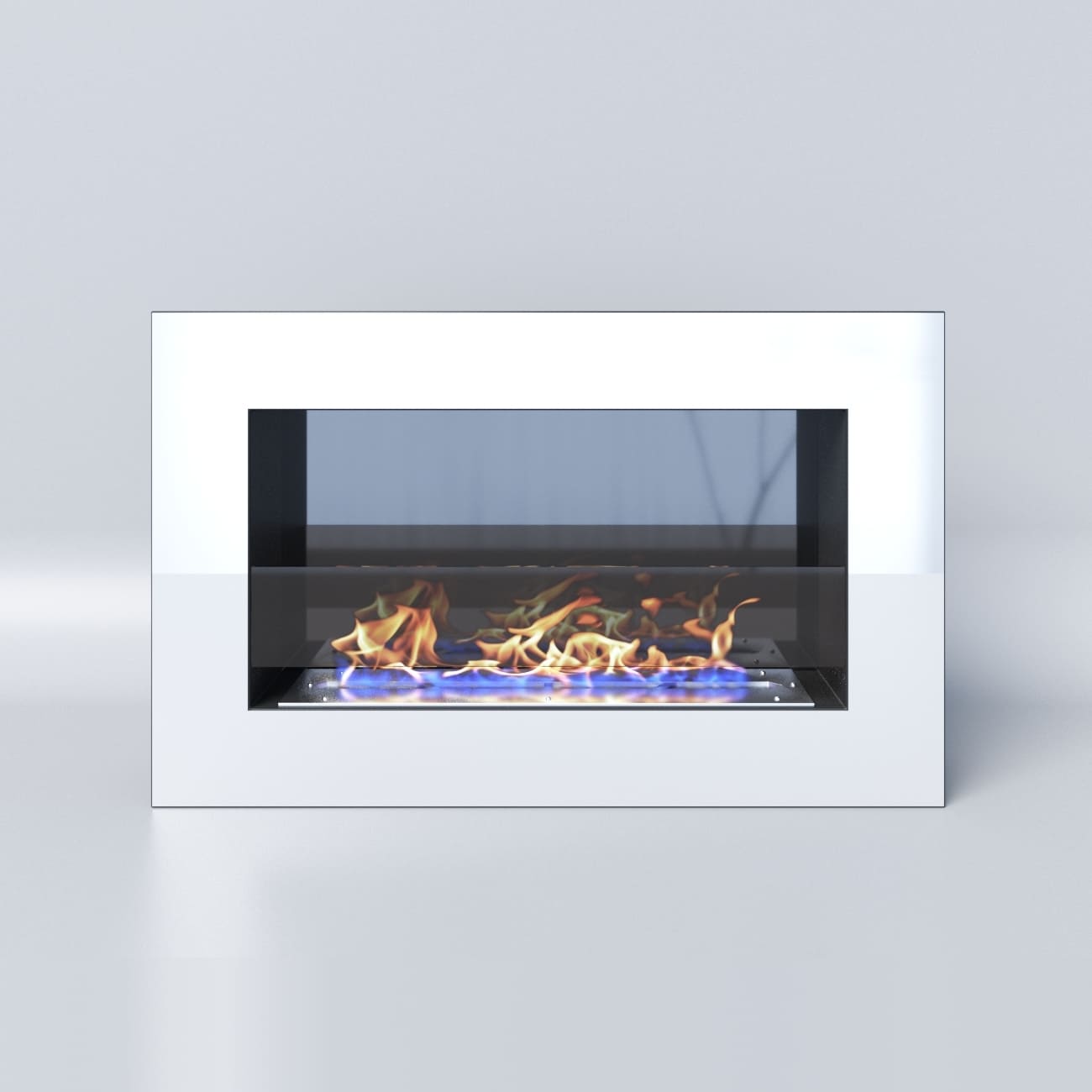 Биокамин "Русский огонь" Хай-тек 800N настенный (высота 500мм.) с защитным стеклом по цене 32 850 руб.