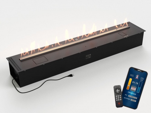 Автоматический биокамин Lux Fire Smart Flame 1500 RC Black