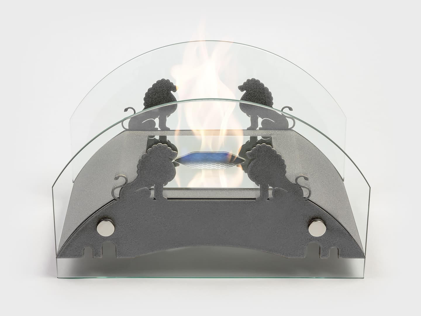 Настольный биокамин Lux Fire "Царский мост" M Серебро по цене 13 305 руб.