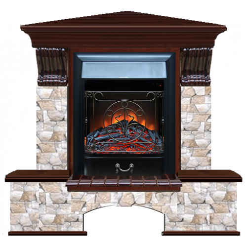 Бостон К Арбат угловой (красное дерево)+Majestic Black