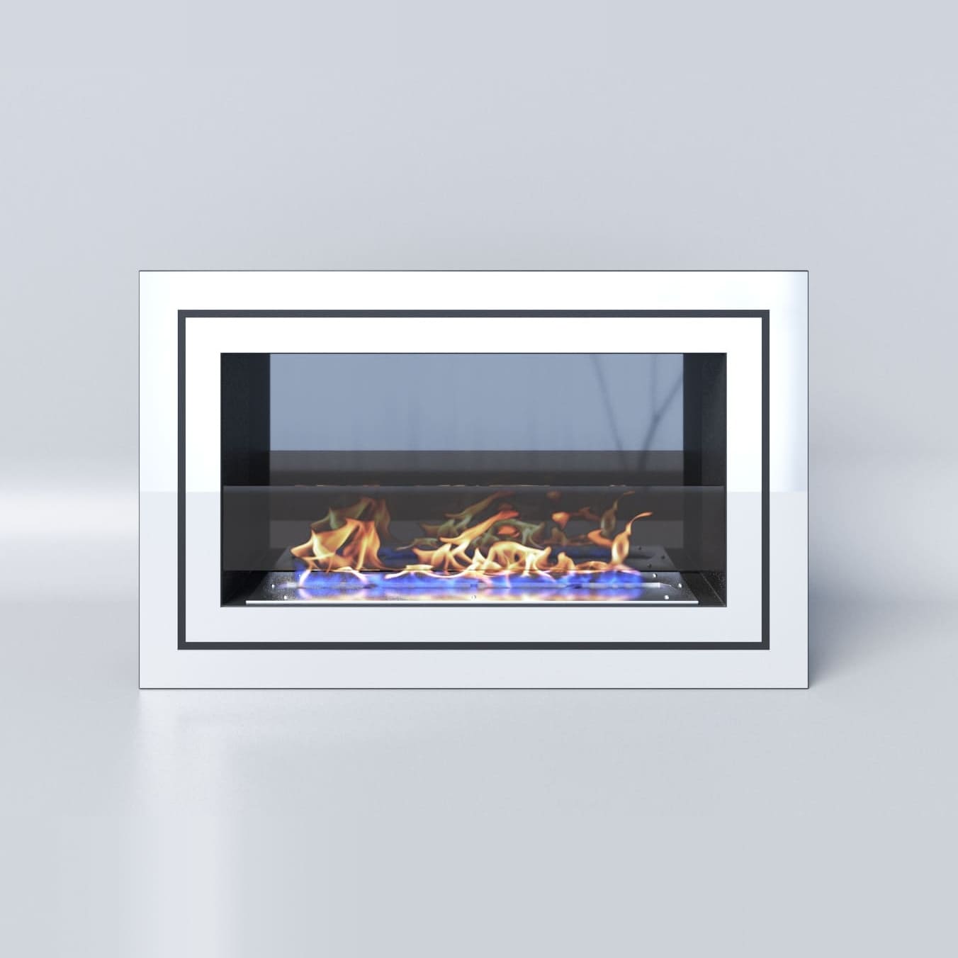 Биокамин "Русский огонь" Стенли 800N настенный (высота 500мм.) с защитным и декоративным стеклом по цене 41 050 руб.