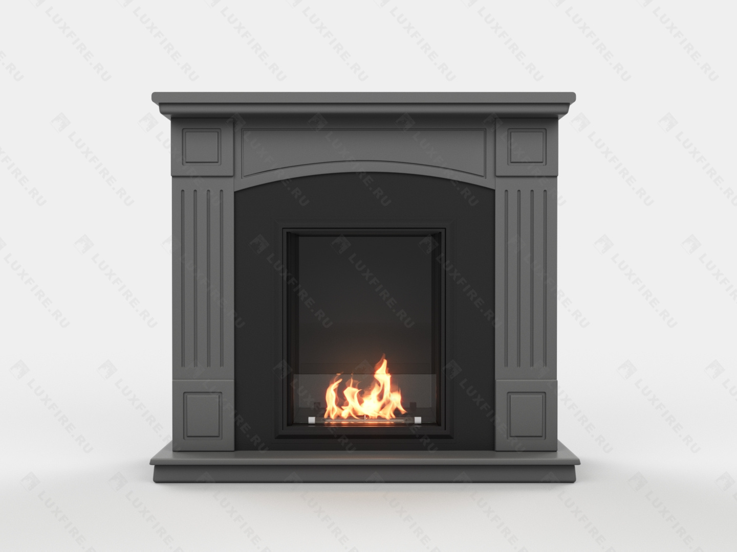 Биокамин Lux Fire с порталом Беркут 24, графит по цене 98 631 руб.