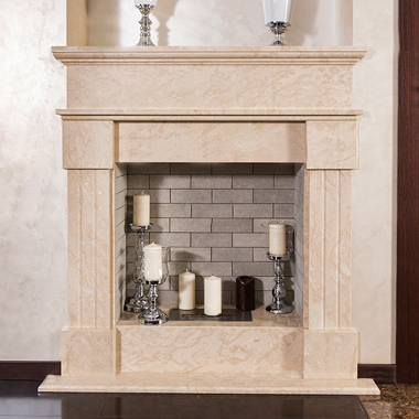 Биокамин Bioteplo Сицилия из мрамора встраиваемый