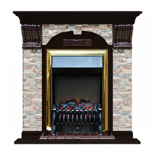 Арочный Грот цветной (венге)+Fobos Brass