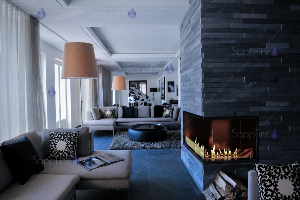 Биокамин для угловой стены Sappfire 1000 по цене 124 900 руб.