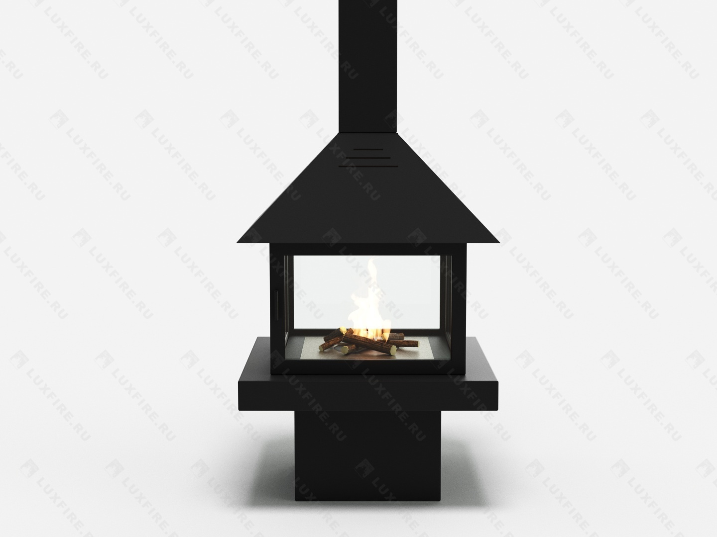 Островной биокамин Lux Fire Куб 850 по цене 391 133 руб.