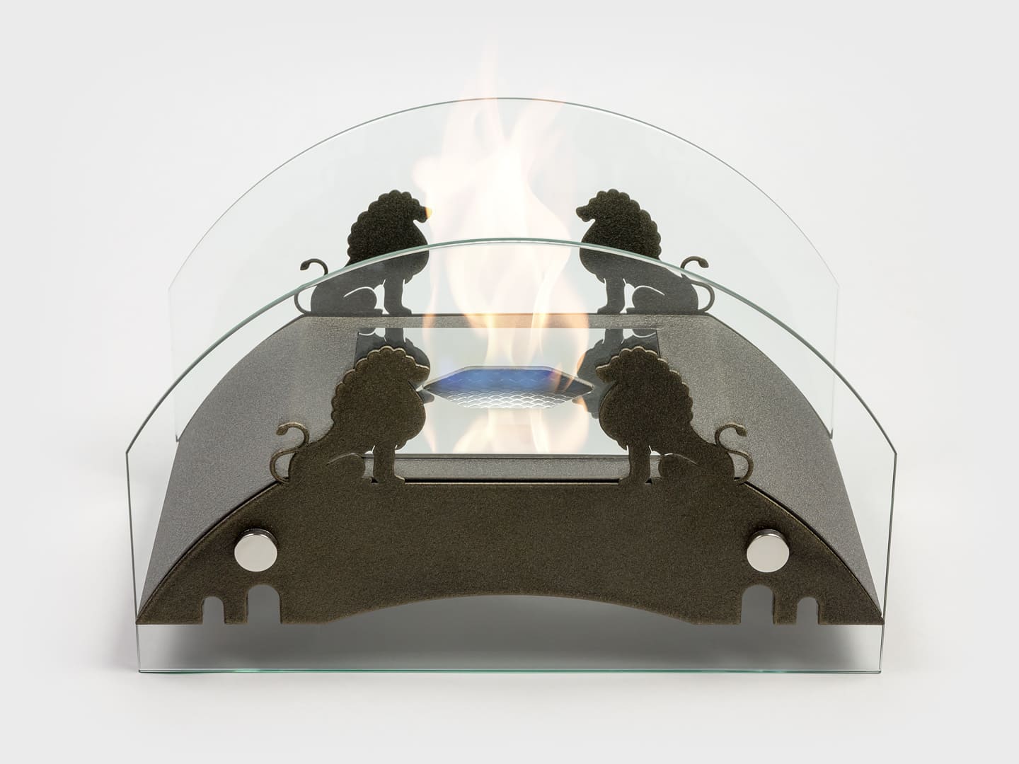 Настольный биокамин Lux Fire "Царский мост" M Бронза по цене 13 305 руб.