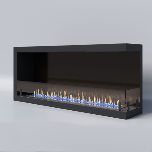 Биокамин "Русский огонь" Честер 1200 угловой правый с защитным стеклом