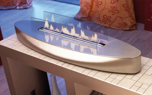 Настольный биокамин Spartherm Ebios-fire Elipse Base стальной