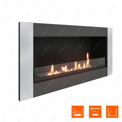 Биокамин SteelHeat ONE-V 800 стекло