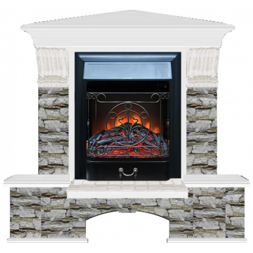 Бостон К Алтай угловой (белый)+Majestic Black