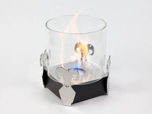 Настольный биокамин Lux Fire Зодиак "Овен" Чёрный