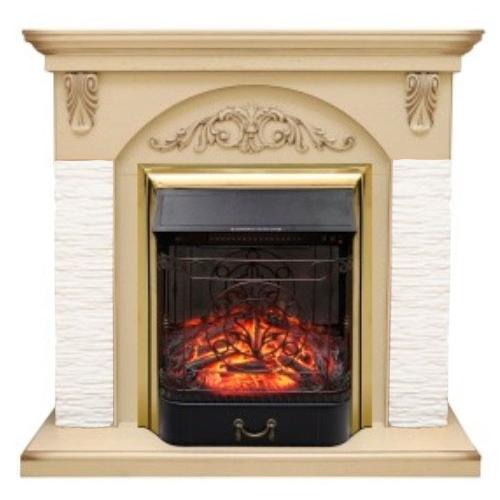 Bern мелкий сланец (слоновая кость)+Majestic FX Brass