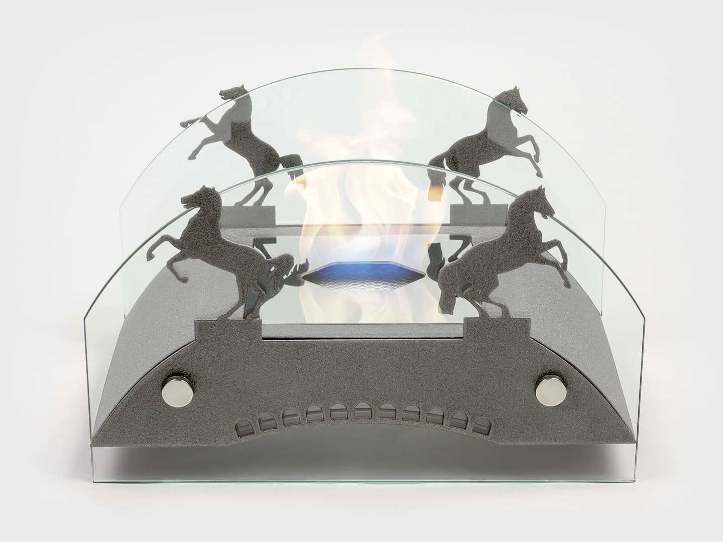 Настольный биокамин Lux Fire "Графский мост" M Серебро по цене 19 602 руб.