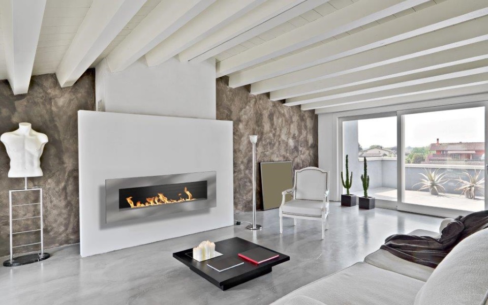 Настенный биокамин Nero 1750SS по цене 455 500 руб.