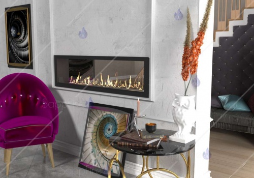 Встраиваемый сквозной очаг 2000 SappFire