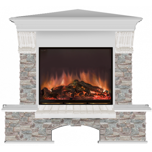 Бостон Грот цветной угловой (беленый дуб)+Arte 23