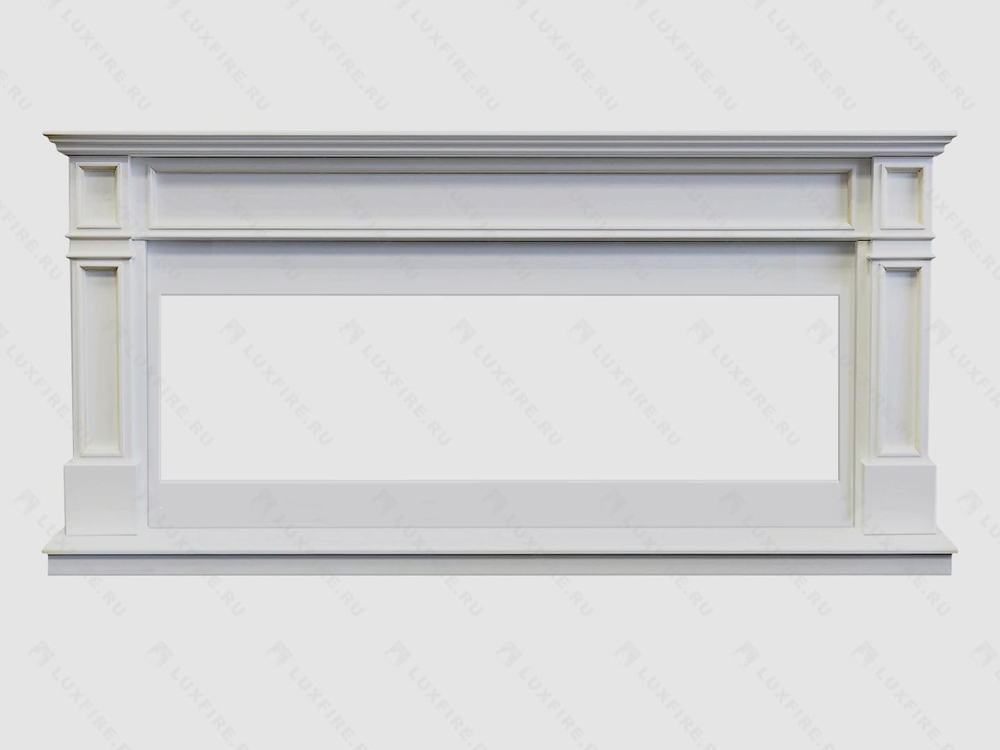 Каминный портал МДФ "Бордо 2000" с биокамином Lux Fire "Фаер Бокс Вега-2" (белый) по цене 126 490 руб.