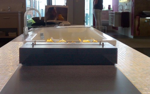 Настольный биокамин Spartherm Ebios-fire Quadra Base