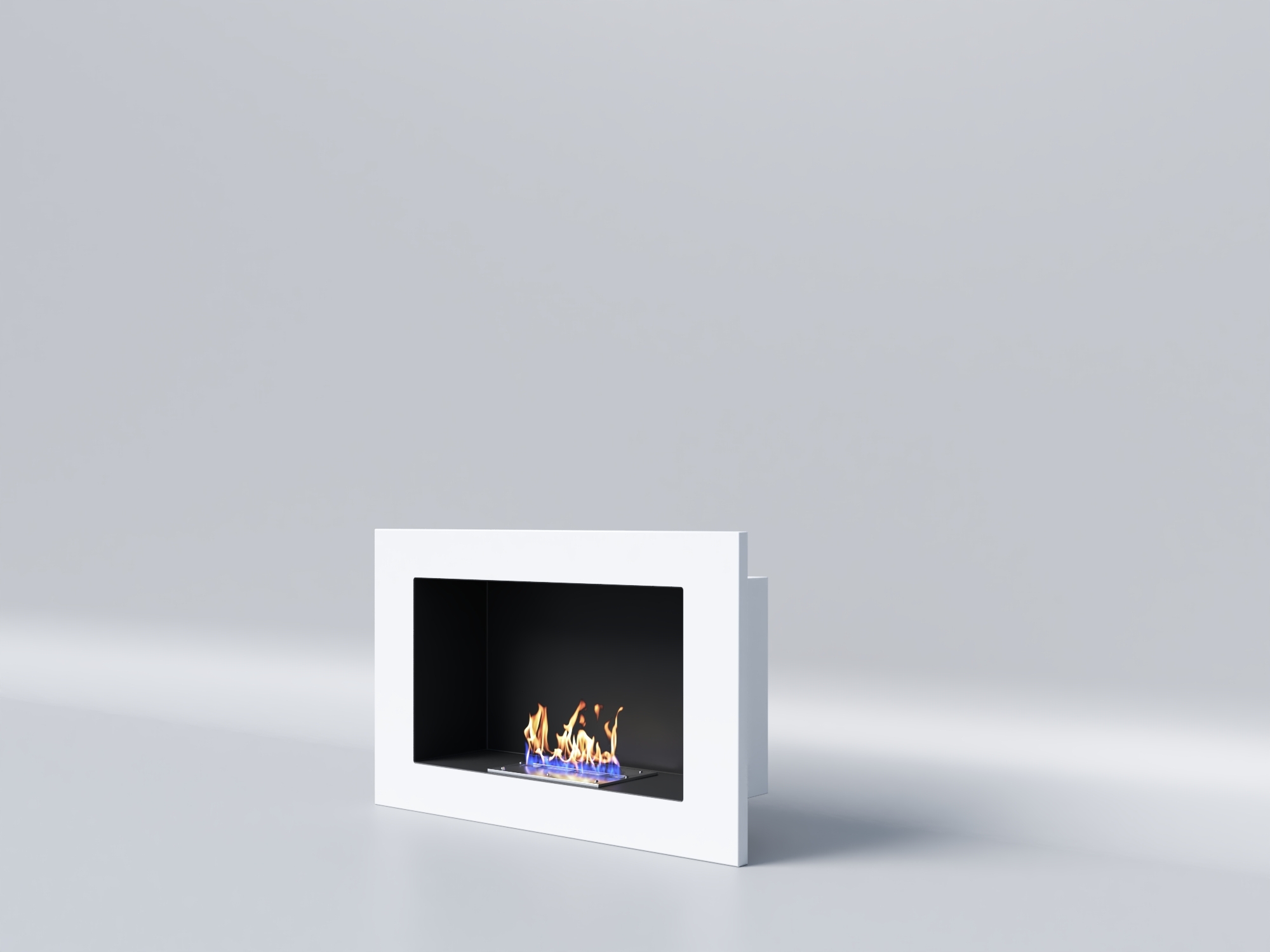 Биокамин "Русский огонь" Лайт Бланк 650V с защитным стеклом по цене 13 050 руб.