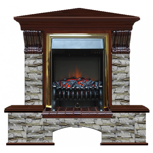 Бостон К Алтай угловой (красное дерево)+Fobos Brass