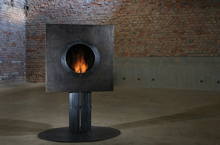Биокамин RuFire SteamPunk floor cube по цене 142 000 руб.