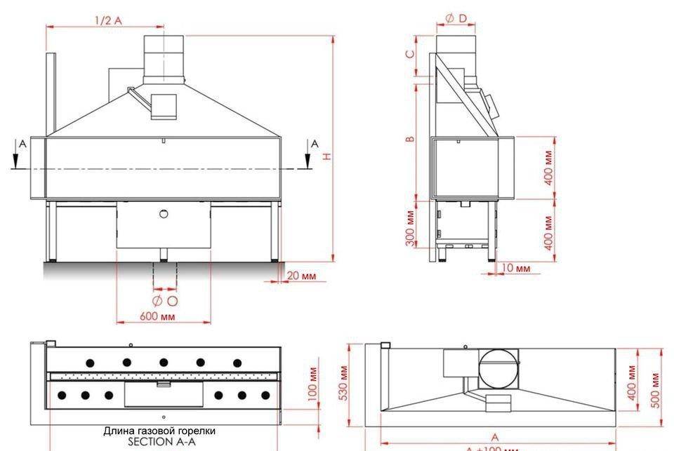 
Газовая топка Vero Design NI G7 H1 G