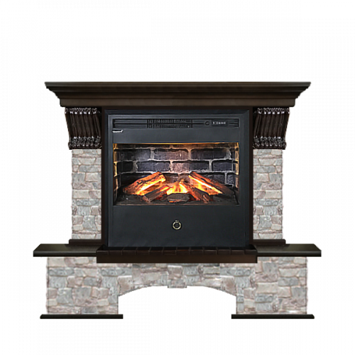 Бостон грот цветной (темный дуб)+Samba 3D