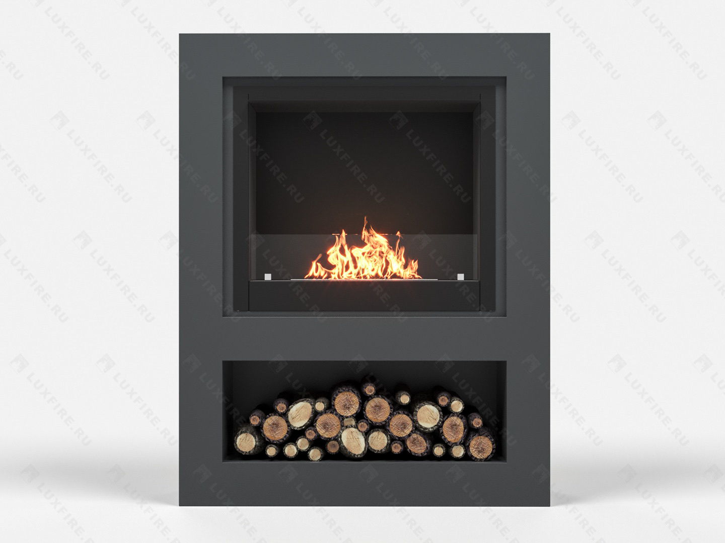 Биокамин Lux Fire с порталом Лукоморье 26, графит по цене 82 433 руб.