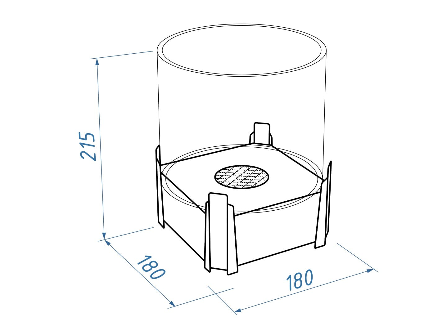 Настольный биокамин Lux Fire Зодиак "Рак" Чёрный по цене 15 000 руб.