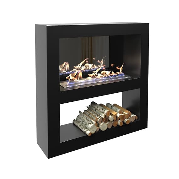 Биокамин "Русский огонь" Лобби 1500 настенный с декоративным стеклом (стемалитом) по цене 92 450 руб.