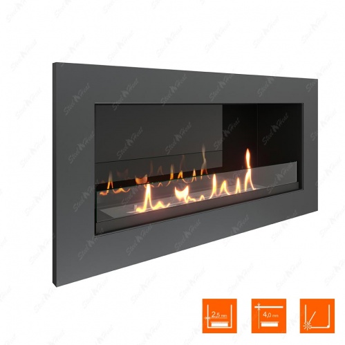 Биокамин SteelHeat ONE 800 стекло + стемалит