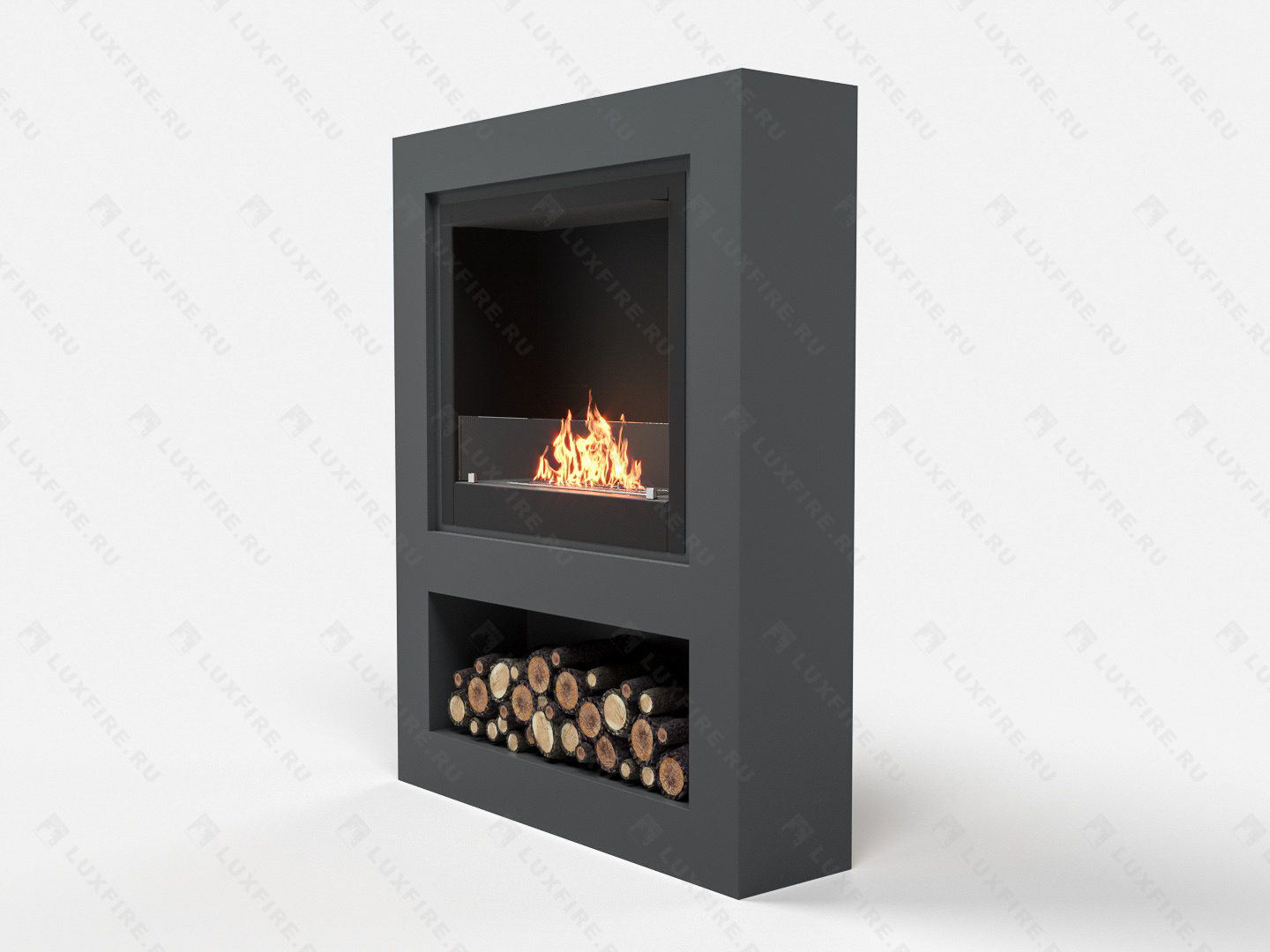 Биокамин Lux Fire с порталом Лукоморье 26, графит по цене 82 433 руб.