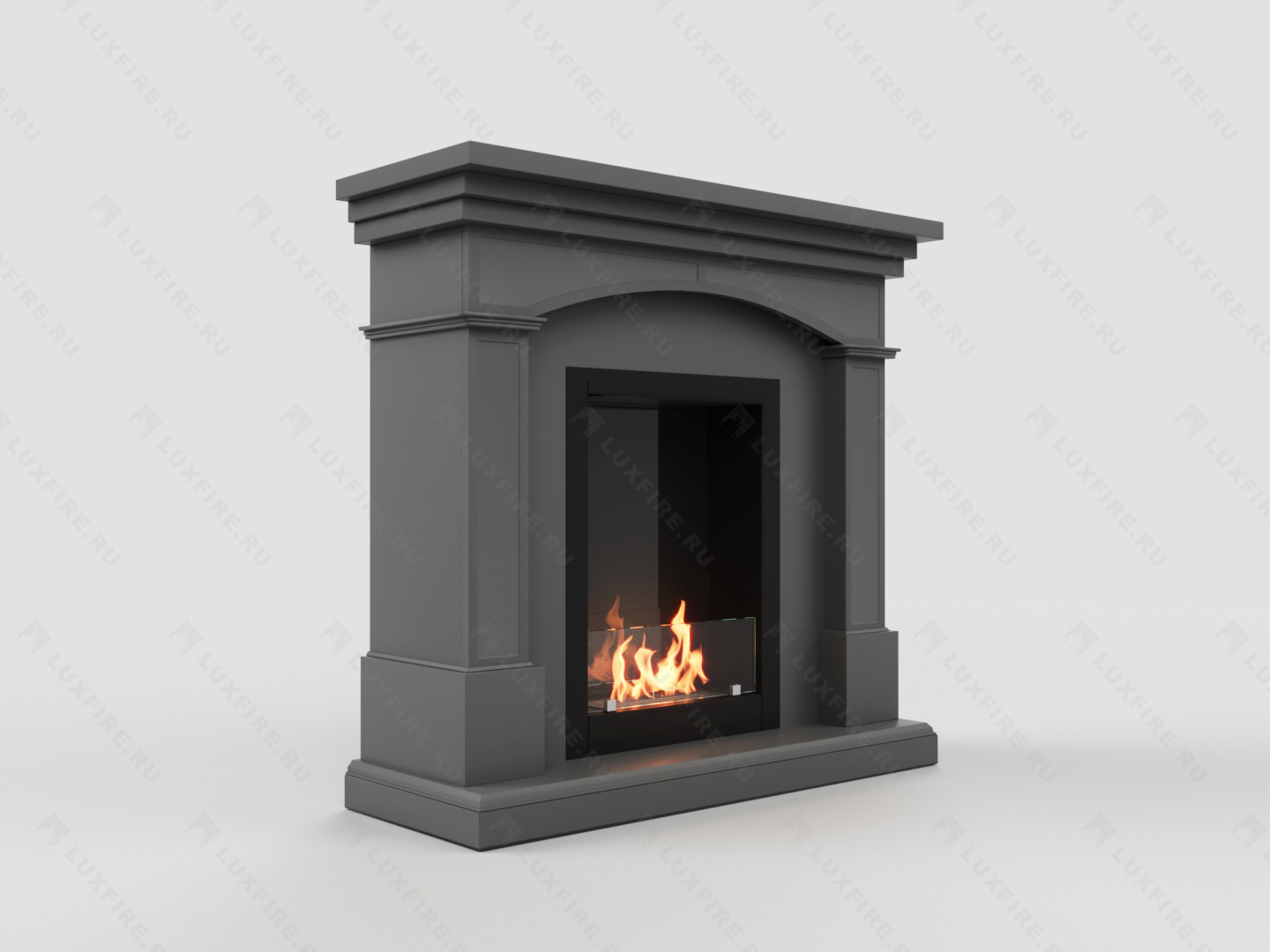 Биокамин Lux Fire с порталом Орел 24, графит