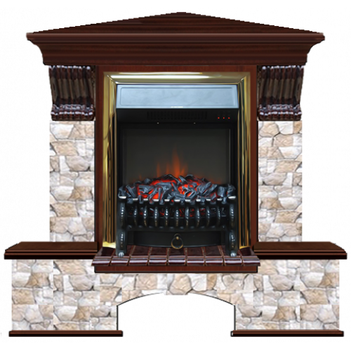 Бостон К Арбат угловой (красное дерево)+Fobos Brass