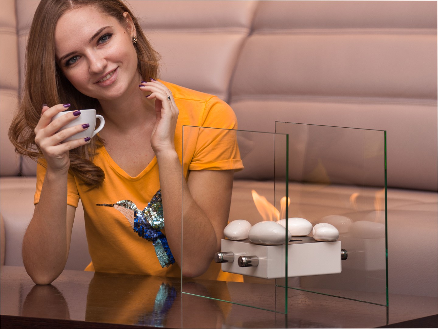 Настольный биокамин Lux Fire "София" M по цене 16 940 руб.