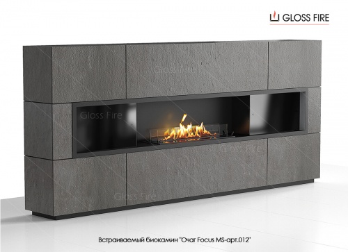 Встраиваемый биокамин Очаг Focus MS-арт.012