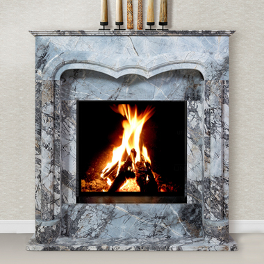 Биокамин Bioteplo Бьюти Азул из мрамора