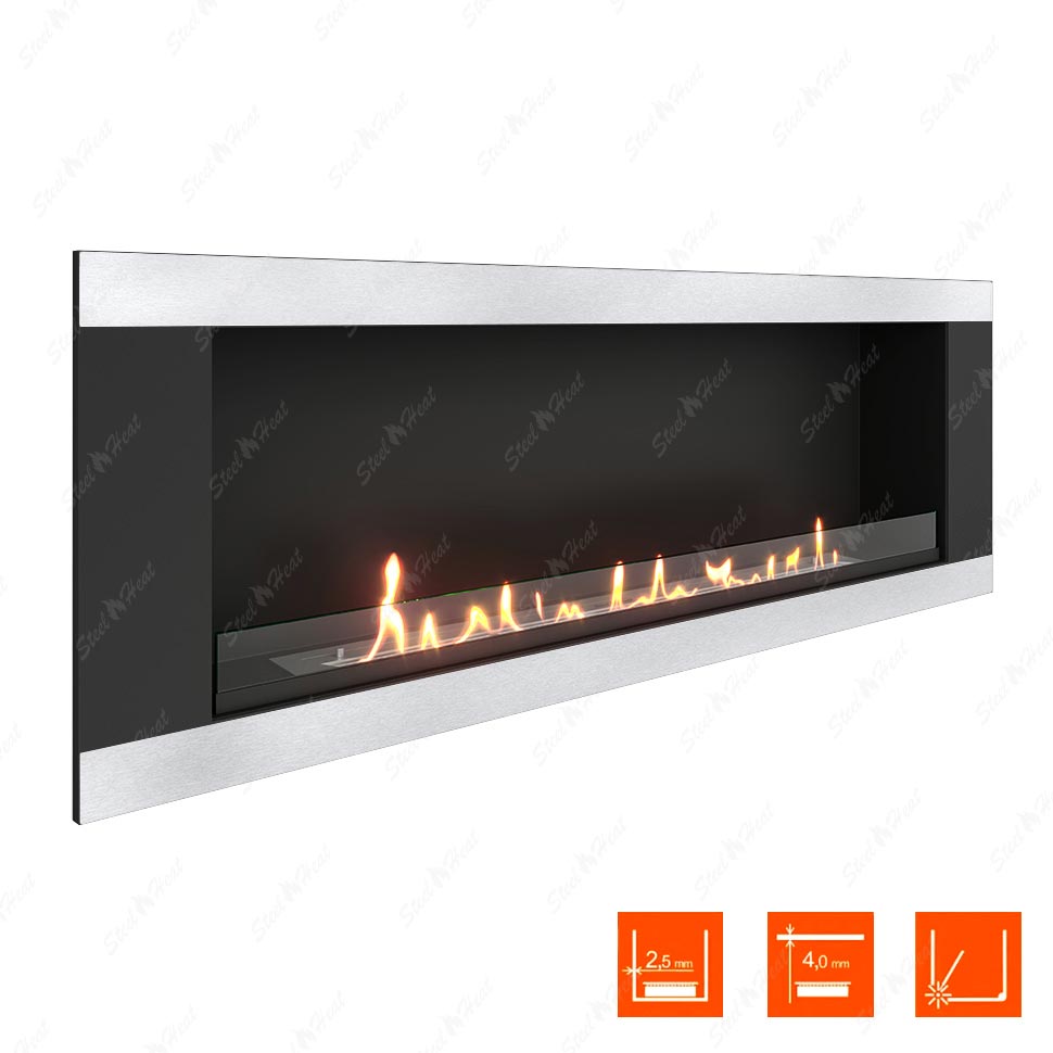 Биокамин SteelHeat LONG-H 1500 стекло по цене 60 800 руб.