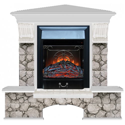 Бостон К Карелия угловой (беленый дуб)+Majestic Black