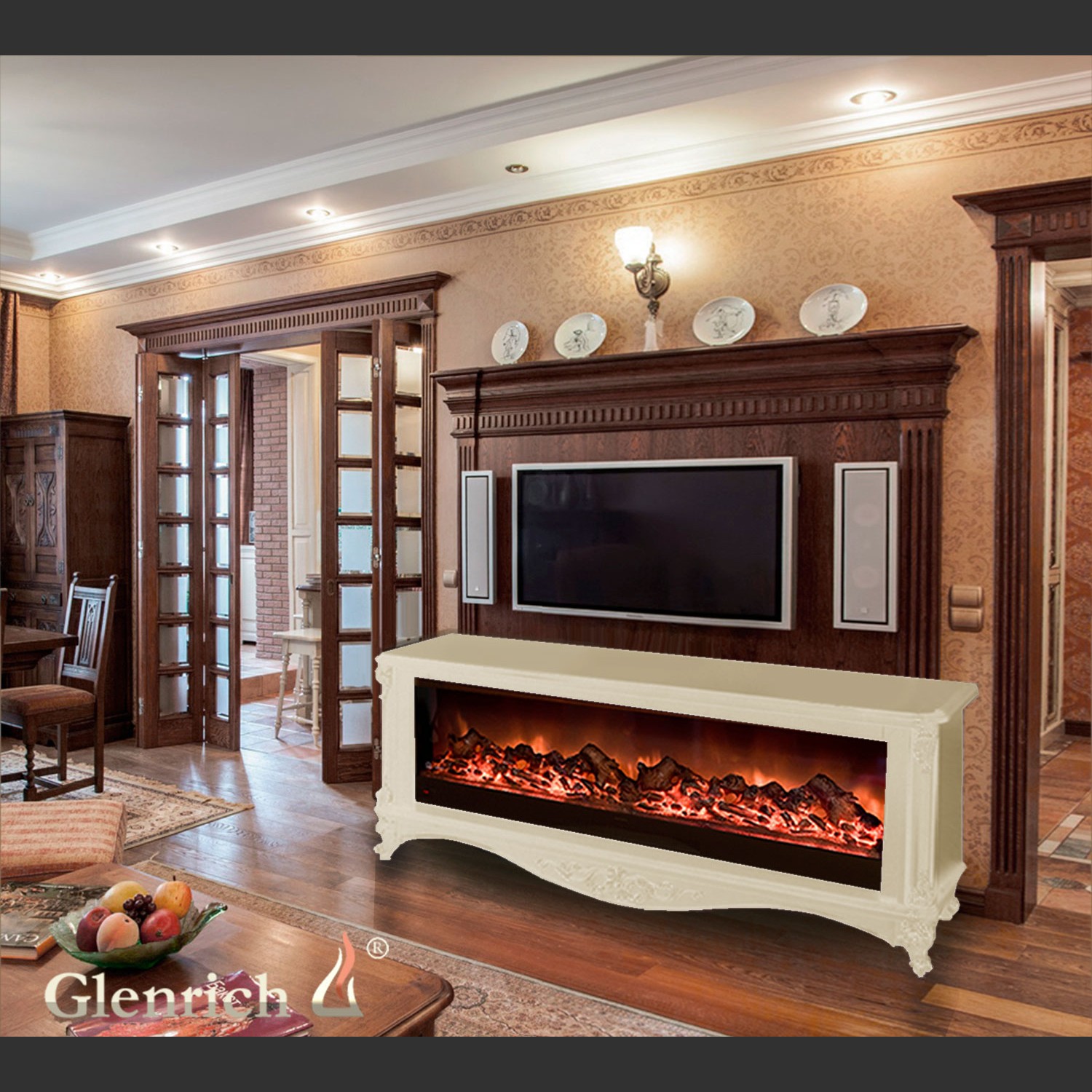 Электрокамин «Версаль S130» с царгой