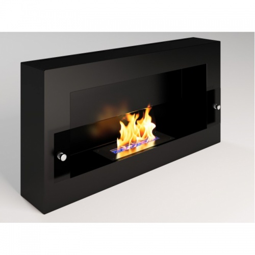 Биокамин Window Fat Glass black