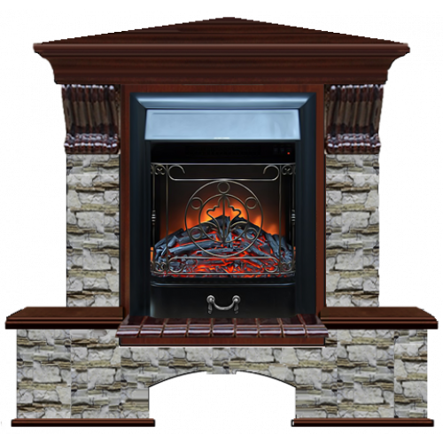 Бостон К Алтай угловой (красное дерево)+Majestic Black