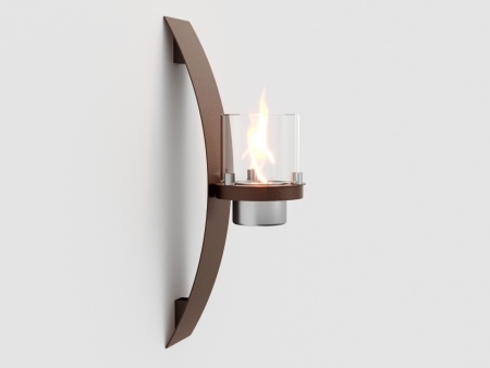 Настенный биокамин Lux Fire "ОЛИМПУС D" (коричневый) по цене 11 616 руб.