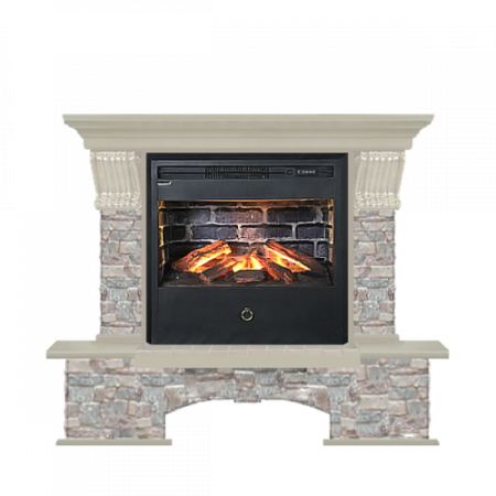 Бостон грот цветной (беленый дуб)+Samba 3D