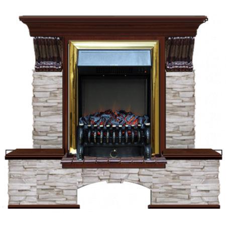 Бостон К Мисхор (красное дерево)+Fobos Brass